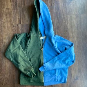 Madewell x Donni Pearl (Re)sourced Fleece Full-Zip Hoodie Sweatshirt